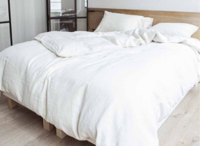 Linen bed linen "Madison White"