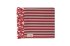 Half-linen bath towel "Striped Red"