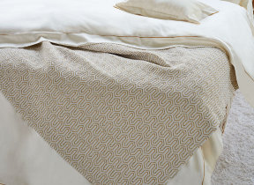 Jacquard Tagesdecke "Vendôme Silver & Gold"