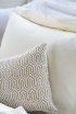 Bedspread and cushion cover with lurex "Vendôme" 108 Gold