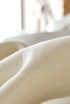 Moon" bed linen in French linen, detail