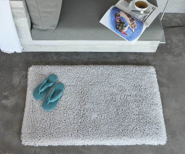 Habidecor bath rug "Shag" 920 light Grey