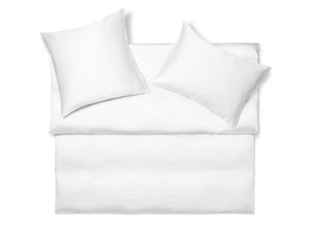 Luxuriöse Feinjerseybettwäsche "Schlossberg Uni Royal Blanc"