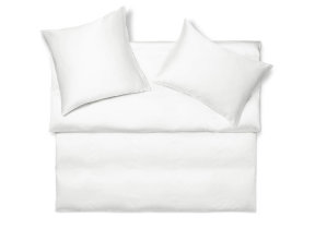 Jersey Kissenbezug "Schlossberg Uni Blanc" 70 x 90 cm