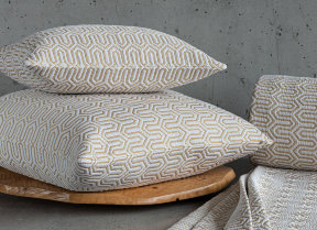 Jacquard cushion cover "Vendome Silver & Gold" - © END-ND7