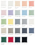 Satin "Uni 105" color chart