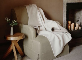 Lambswool cashmere blanket "Filt Ecru Natural"