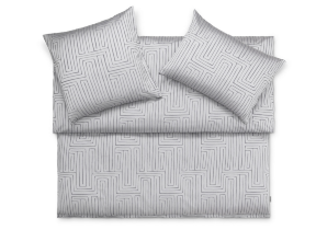 Jacquard bed linen "Silas Argent"