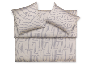 Jacquard bed linen "Silas beige"