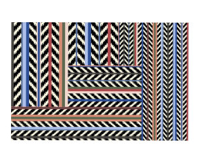 Wollteppich "Christian Lacroix Jaipur Stripe Azur"