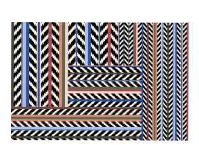 Wool carpet "Jaipur Stripe Azur"