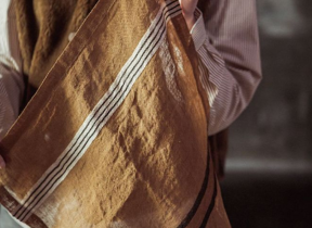 Leinenserviette "Locomotive Stripe"