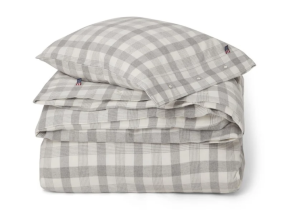 Flanell Bettwäsche Set "Gray Checked"