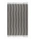 Half-linen hammam towel "Striped Black"