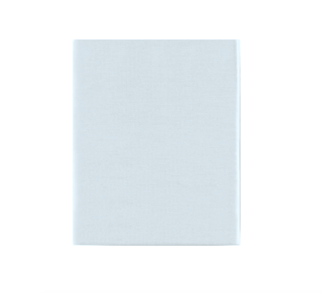 Satin fitted sheet "Suave Pale Blue 430TC"