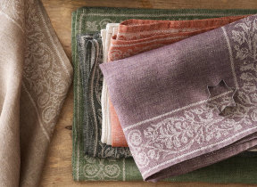 Jacquard linen table linen & napkins "Leitner Medici" in 8 colors