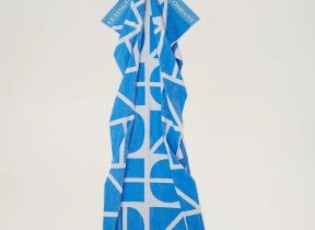 Velours Strandtuch "Graphic Velours Blue"