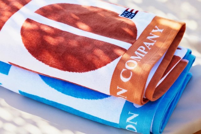 Velours Strandtuch "Graphic Velours Coconut"