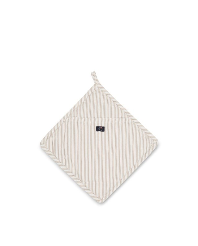Topflappen "Herringbone Stripe Beige"