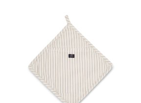 Topflappen "Herringbone Stripe Beige"