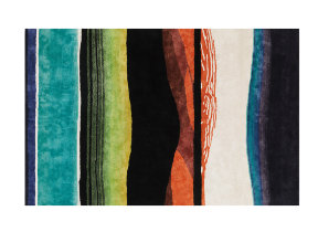 Christian Lacroix Viskose-&#8203;Wollteppich "Tempera Multicolore Garance"