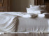 Christian Fischbacher "Luxury Nights" jacquard bed linen "Soie Jacquard" in champagne & silver