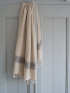 Half-linen hammam towel "Striped" black striped