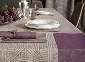 Jacquard Leinentischwäsche & Servietten "Leitner Confusion" in 8 Farben