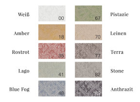 Musterlasche Halbleinenjacquard "Aquarell"