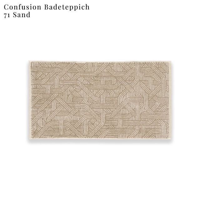 Baumwoll-Leinenbadeteppich "Leitner Confusion", Farbe 71