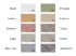 Half-linen bedspread "Leitner Aquarell" in 10 color variations, color card