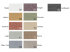 Leitner Leinen Voltaire" yard goods, color chart