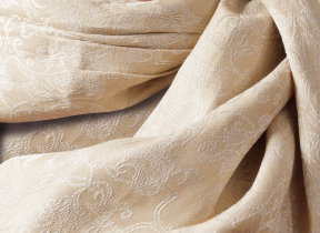 Linen jacquard fabric by the meter "Leitner Mariage", 305 cm wide, in 12 color variations