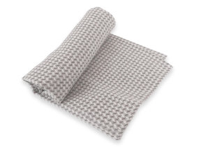 Linen drying towel "Waffle gray", 330 g/m²