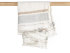 Vorgewaschenes Leinenhamamtuch Jacquard "Libeco Oyster", Medium Fouta / 55 x 65 cm