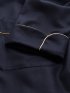 Derek Rose Cashmere Dressing Gown "Duke 1 Navy" - Sleeves