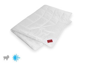 Luxus Bettdecke mit weißem Kaschmirflaum medium "Hefel Himalaya Snow"