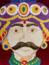 Etro Samtkissen mit Sickerei "Maharaja", Detail