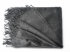  Weiches Kaschmirplaid "Begg & Co Arran Dark Grey", 147 x 183 cm 