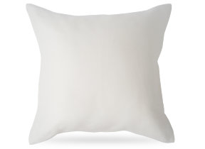 Blütenweißer Leinenkissenbezug "Leitner White"