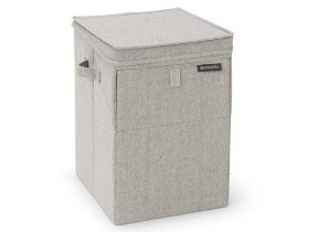 Wäschebox Grau 35 Liter, faltbar & stapelbar