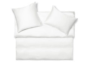 Satin bed linen "Micromodal White"