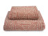 Design cotton linen terry towels "Leitner Confusion 35 rust red"