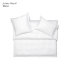 Luxurious fine jersey bed linen "Schlossberg Uni Royal", Blanc