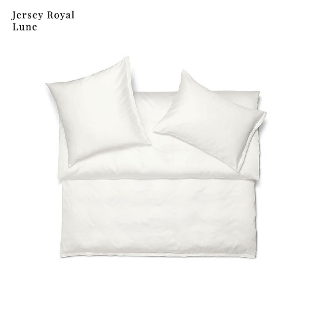 Luxuriöse Feinjerseybettwäsche "Schlossberg Uni Royal", Lune