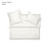 Luxurious fine jersey bed linen "Schlossberg Uni Royal", Lune