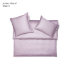 Luxurious fine jersey bed linen "Schlossberg Uni Royal", mauve