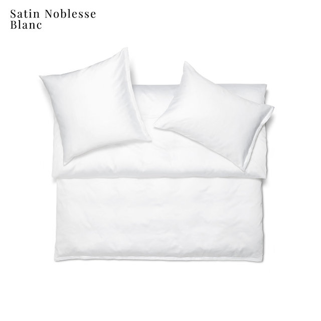 Satinbettwäsche "Schlossberg Satin Noblesse", Blanc