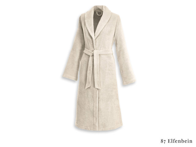 Super soft ladies' bathrobe "Weseta Dreamflor" - 87 Ivory