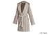 Hooded coat "dreamflor short", sand